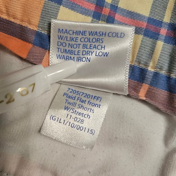 SOUTHERN TIDE SKIPJACK 9 INCH SHORTS PLAID SIZE 34 PASTEL BEACH GOLF COTTON - Picture 10 of 11